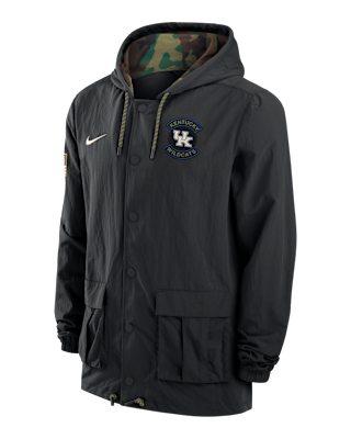Kentucky Men's Nike Full-Snap Hooded Military Jacket. Nike.com